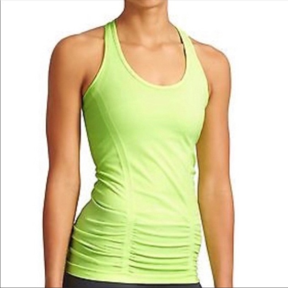 Athleta Fastest Track Green Tank Top